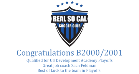 Congratulations B2000-2001
